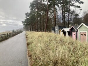 Ystad Strandskog, badhytter